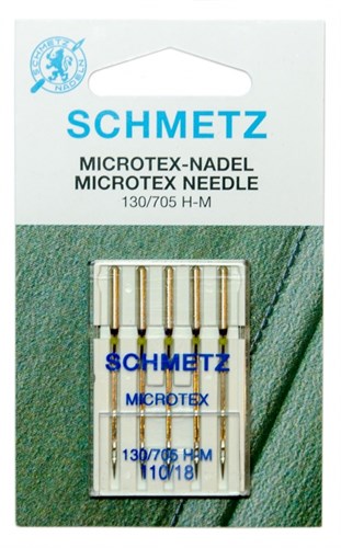 Иглы микротекс (особо острые) Schmetz 130/705H-M № 110 - фото 28613