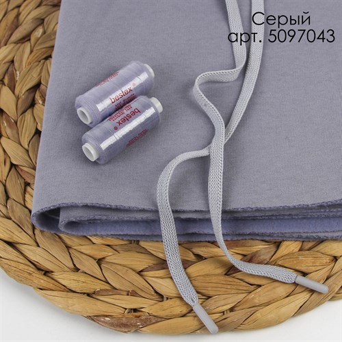 Ткани и трикотаж SewingLove.ru - Футер 3-х с начёсом Королевский серый