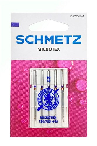 Иглы микротекс (особо острые) Schmetz 130/705H-M № 80 - фото 61313