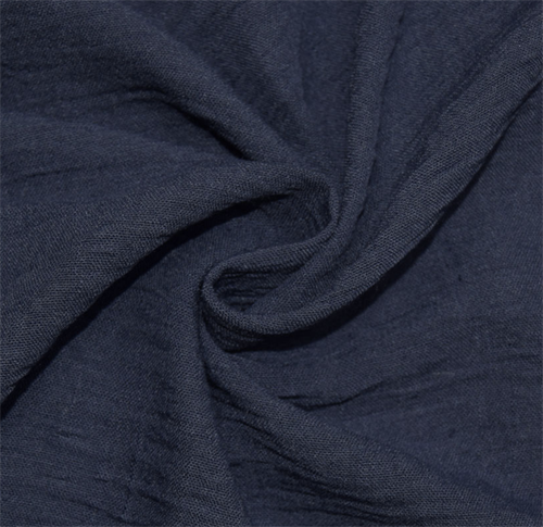 Костюмная ткань крэш Бохо Тёмно-синий - фото 63547