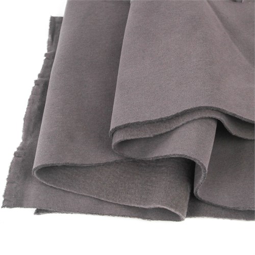 Футер 3-х с начёсом Морозный серый велюр.эффект 1014035