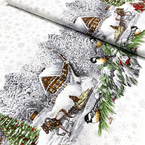 Рогожка Студеная пора скатерть 2071014