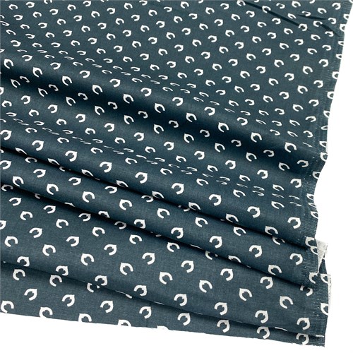 Ткань перкаль Подкова на т.зеленом 2016059