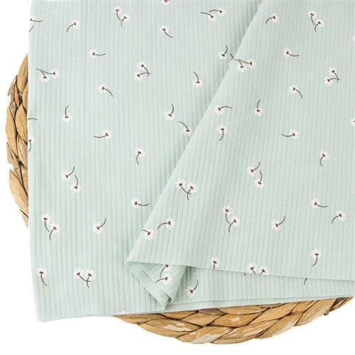 Интерлок рубчик Маргаритки на нефрите 1022269