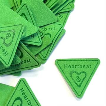 Нашивка "Heatbeat" 4см зеленая