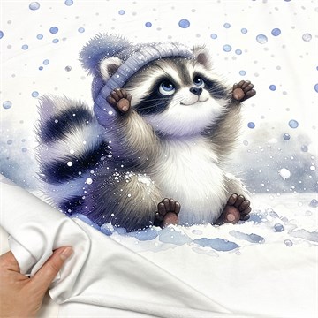 Футер Зимний. Енотик, купон 1012478 Футер Зимний. Енотик, купон 1012478