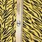 Интерлок Зебра (фон мимоза) 1022124