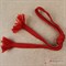 Плоский плетельный шнур, 12 мм, Красный - фото 31094