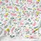 Футер 2-х начёс Зайчики в цветах, отрезы 1012354