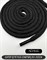 Шнур круглый хб, д.7мм, дл.160см, Черный - фото 61197