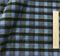 Пальтово-костюмная ткань Клетка черно-голубая 2033001