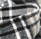 Пальтово-костюмная ткань Клетка черно-белая 2033005