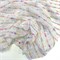 Ажурная вязка цветные полоски Белый 1082025